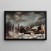 Winter Scene in Brooklyn - Francis Guy — framed artwork on a wall