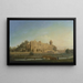 Château de Warwick - Francis Harding — framed artwork on a wall
