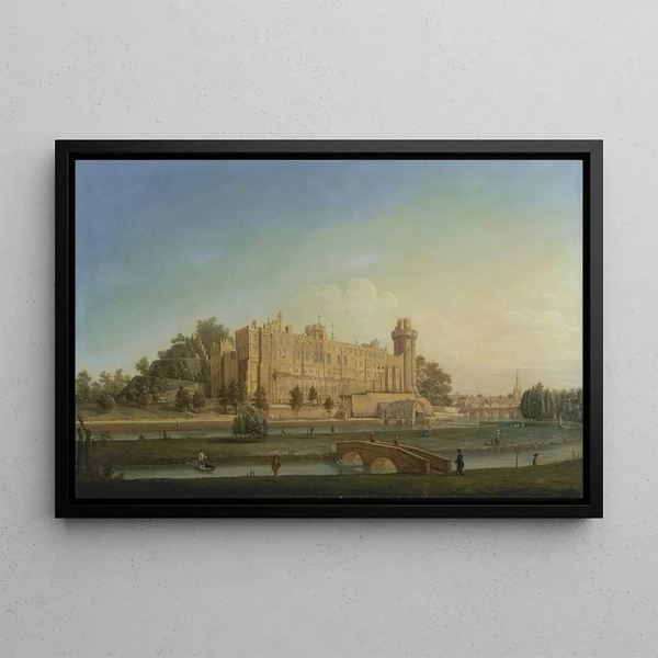 Château de Warwick - Francis Harding — framed artwork on a wall