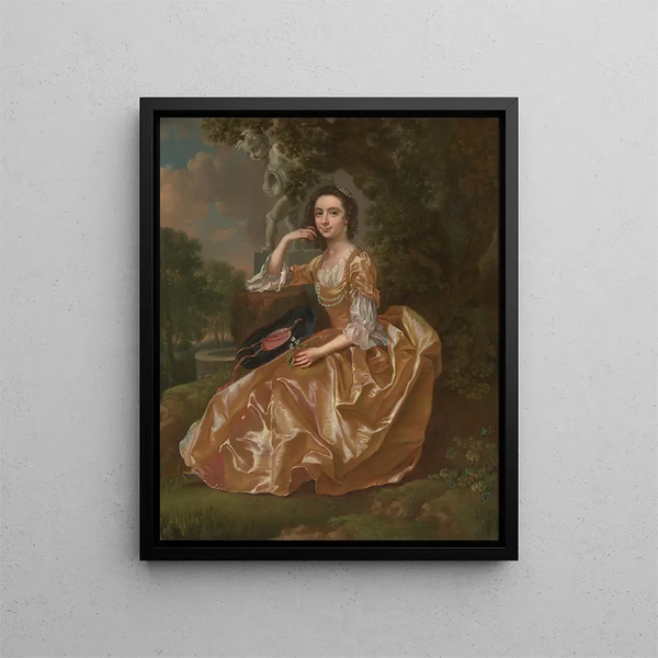 Mme Mary Chauncey - Francis Hayman — framed artwork on a wall