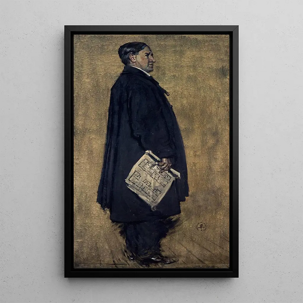 Charles Rennie Mackintosh 1869-1928 Architect for group portrait Study The Construction Committee - Francis Henry Newbery — framed artwork on a wall