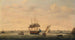 La Frégate Surprise at anchor off Great Yarmouth, Norfolk - Francis Holman — artwork view