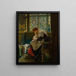 The Baby's Corner - Francis John Wyburd — framed artwork on a wall
