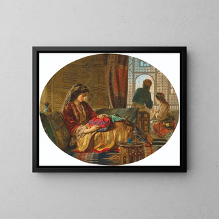 La dame Zegri Xarifa rose etc. - Francis John Wyburd — framed artwork on a wall
