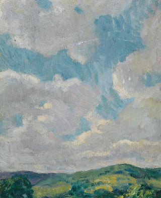 Study of clouds from the hills of Litchfield, Connecticut - Francis Luis Mora — artwork view