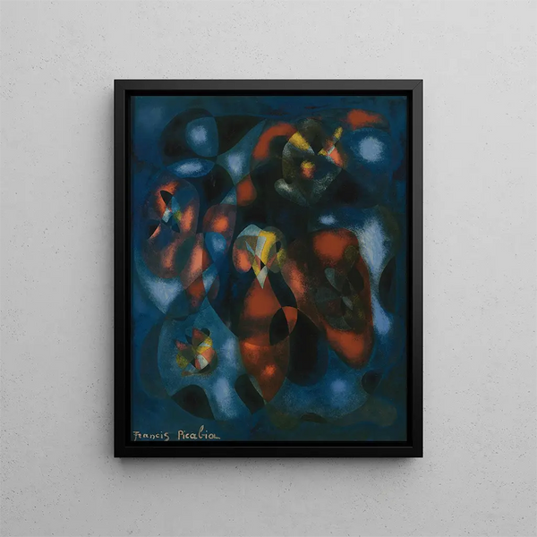 Abstract Painting - Francis Picabia — framed artwork on a wall