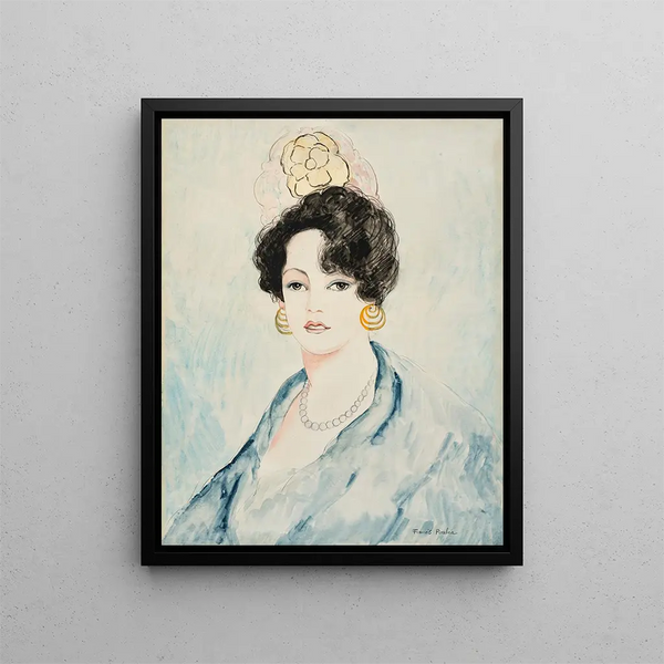 Black Earrings - Francis Picabia — framed artwork on a wall