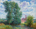 Sun effect painting in stormy weather at Larchant - Francis Picabia — artwork view