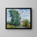 Sun effect painting in stormy weather at Larchant - Francis Picabia — framed artwork on a wall