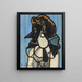 Woman with Mask - Francis Picabia — framed artwork on a wall