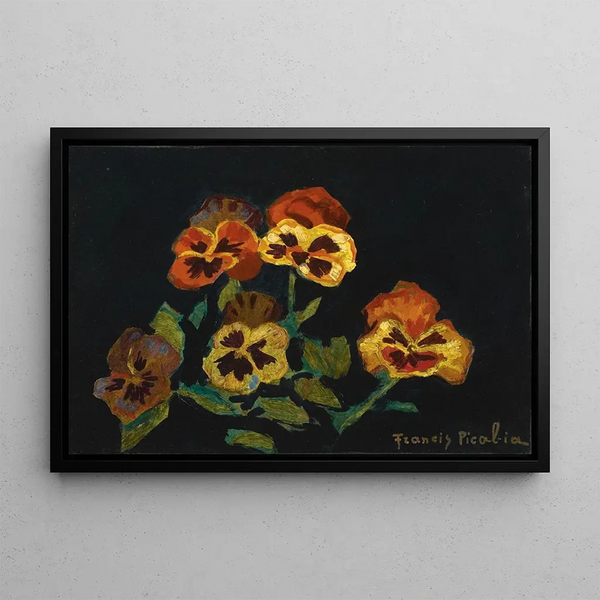 Flowers - Francis Picabia — framed artwork on a wall