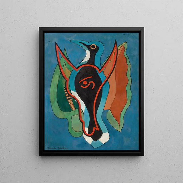 Blue Jay Painting - Francis Picabia — framed artwork on a wall