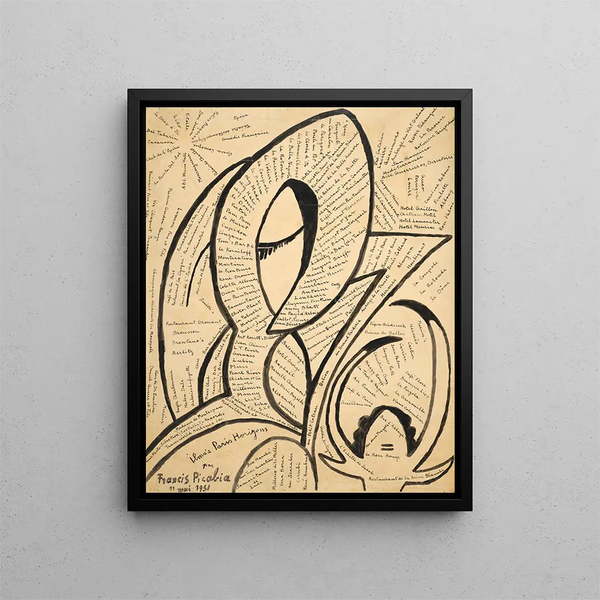 Weather Painting Paris Horizons - Francis Picabia — framed artwork on a wall