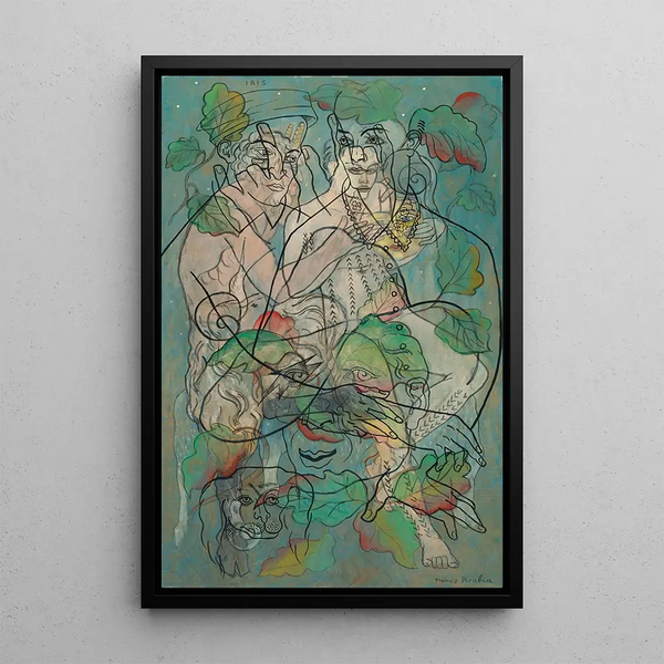 Iris Painting - Francis Picabia — framed artwork on a wall
