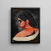 Young Girl Painting - Francis Picabia — framed artwork on a wall