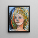 Aux blondes - Francis Picabia — framed artwork on a wall