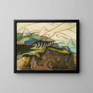 The Zebra - Francis Picabia — framed artwork on a wall