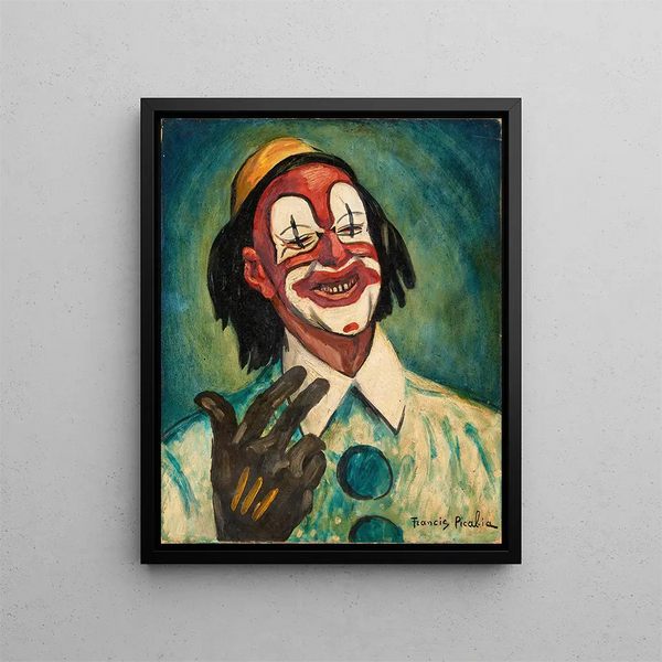 The Clown - Francis Picabia — framed artwork on a wall