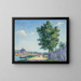 Le peuplier, sunlight effect in Villeneuve-sur-Yonne - Francis Picabia — framed artwork on a wall