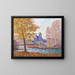 L'église de Montigny, autumn effect - Francis Picabia — framed artwork on a wall
