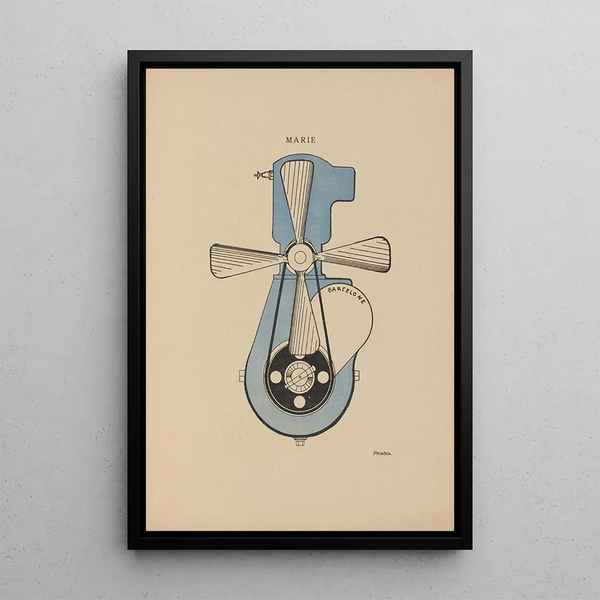 Marie - Francis Picabia — framed artwork on a wall