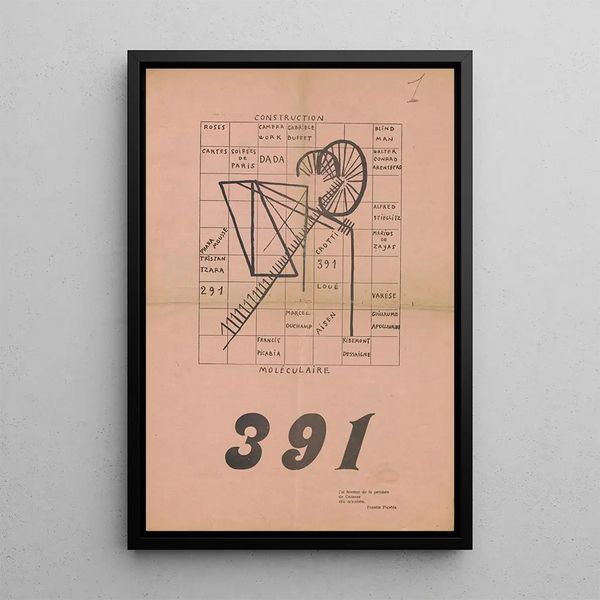 Molecular Painting - Francis Picabia — framed artwork on a wall
