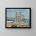 Notre-Dame under the effect of the sun - Francis Picabia — framed artwork on a wall