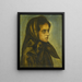 Portrait of a woman - Francis Picabia — framed artwork on a wall