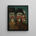 Trois mimes - Francis Picabia — framed artwork on a wall