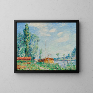 Untitled Painting, Le Loing at Nemours - Francis Picabia — framed artwork on a wall