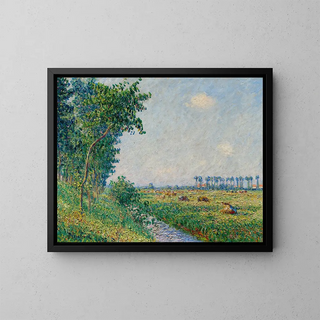 Untitled Painting. Cows in the Normandy plains - Francis Picabia — framed artwork on a wall
