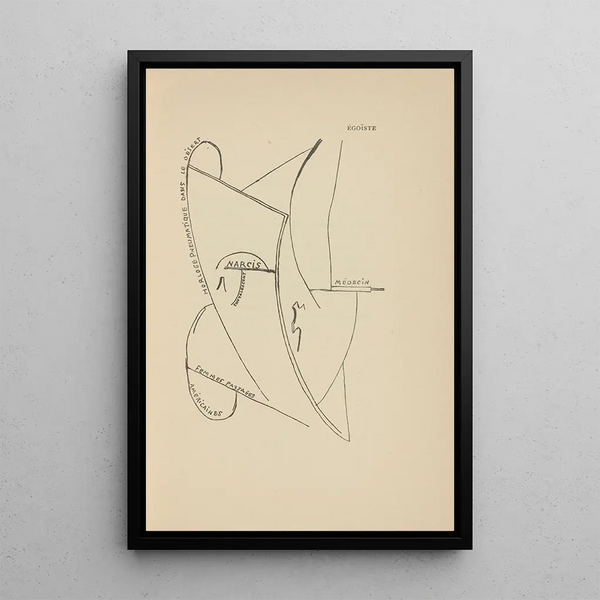 Selfish - Francis Picabia — framed artwork on a wall