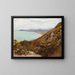 Bay of Killiney view towards Bray - Francis S Walker — framed artwork on a wall