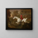 The Major Spode Crossing a Fence - Francis Sartorius — framed artwork on a wall