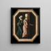 A Turkish lady going to the bath with her slave - Francis Smith — framed artwork on a wall