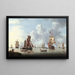 The Landing of the Prince of Marines at Spithead - Francis Swaine — framed artwork on a wall