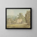 A ruin covered with ivy - Francis Towne — framed artwork on a wall