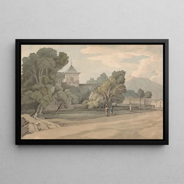 New Radnor Painting - Francis Towne — framed artwork on a wall