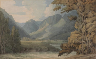 View at Borrowdale of Eagle Crag and Rosthwaite - Francis Towne — artwork view