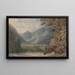 View at Borrowdale of Eagle Crag and Rosthwaite - Francis Towne — framed artwork on a wall