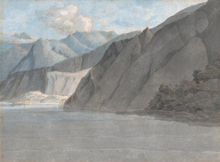 Vue du lac de Côme avec le mont Leoni - Francis Towne — artwork view