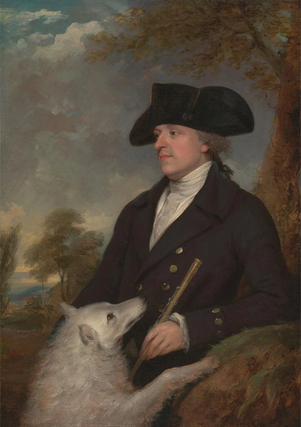 Captain Stevens - Francis Wheatley — framed artwork on a wall