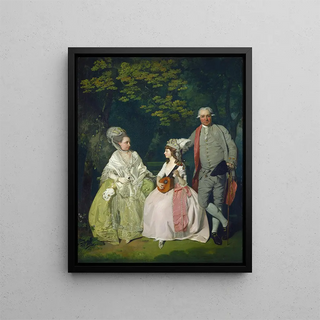 Family Grouping - Francis Wheatley — framed artwork on a wall