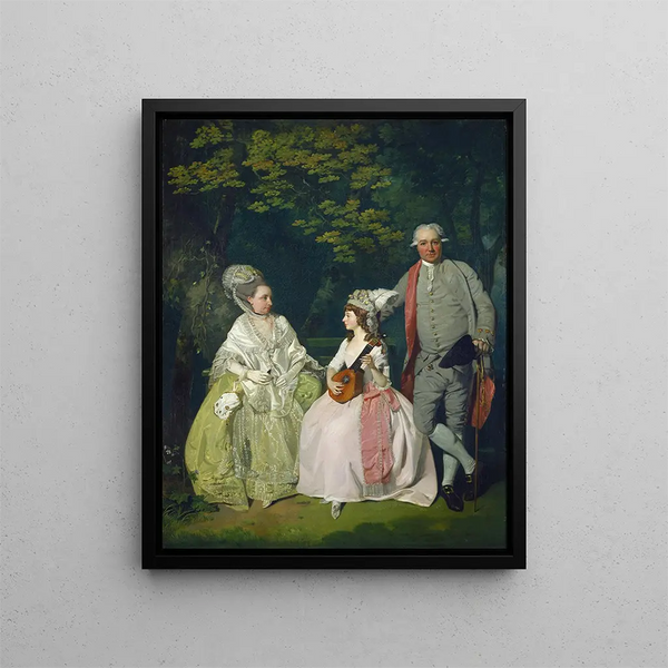 Family Grouping - Francis Wheatley — framed artwork on a wall