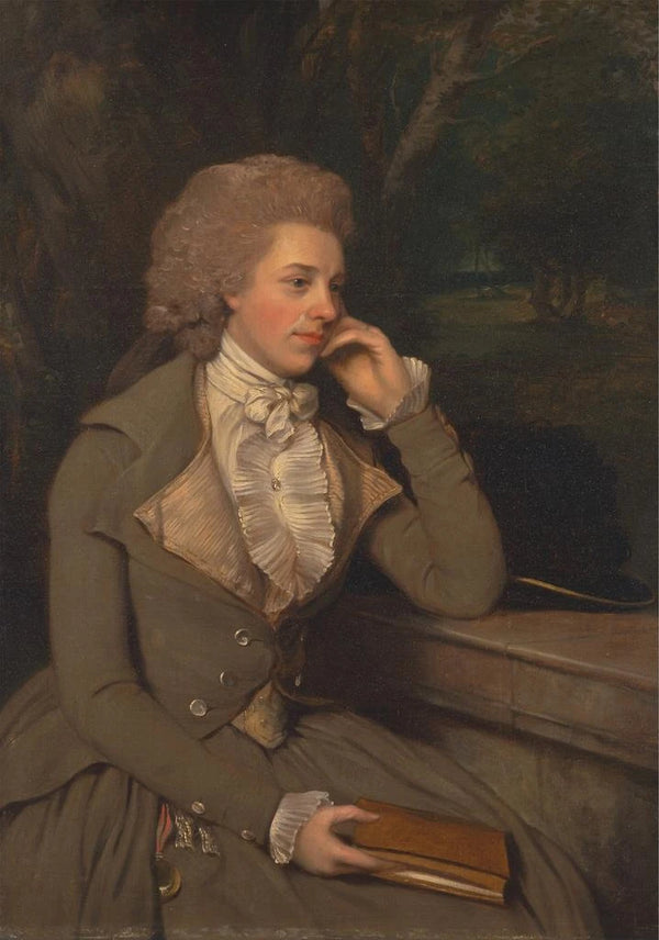 Madame Stevens - Francis Wheatley — framed artwork on a wall