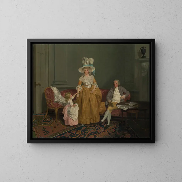 La famille Saithwaite - Francis Wheatley — framed artwork on a wall
