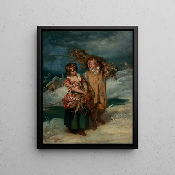 Winter Painting - Francis Wheatley — framed artwork on a wall