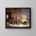 Preparation for Christmas: turkey plumage - Francis William Edmonds — framed artwork on a wall