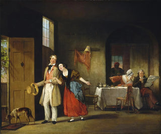 The Shy Cousin - Francis William Edmonds — artwork view