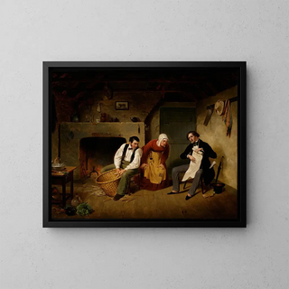 The Speculator - Francis William Edmonds — framed artwork on a wall